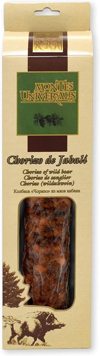 Chorizo cular de jabalí con trufa negra 300 gr.